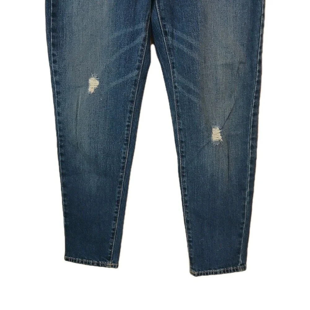 Lucky Brand Drew Mom Jeans High Rise Tapered Denim Blue Women's‎ Size 0/27 Ankle